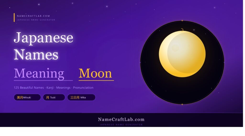 japanese names meaning moon